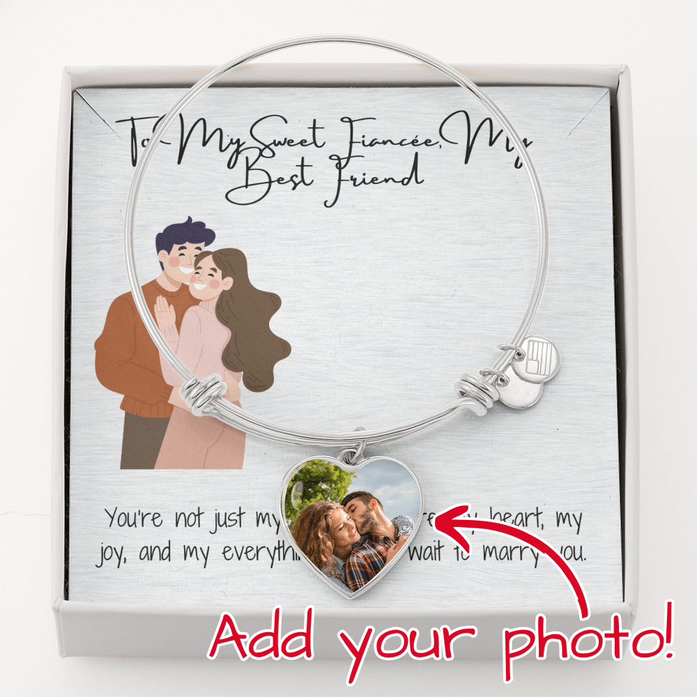 Bestfriend Fiancée  Heart Bangle