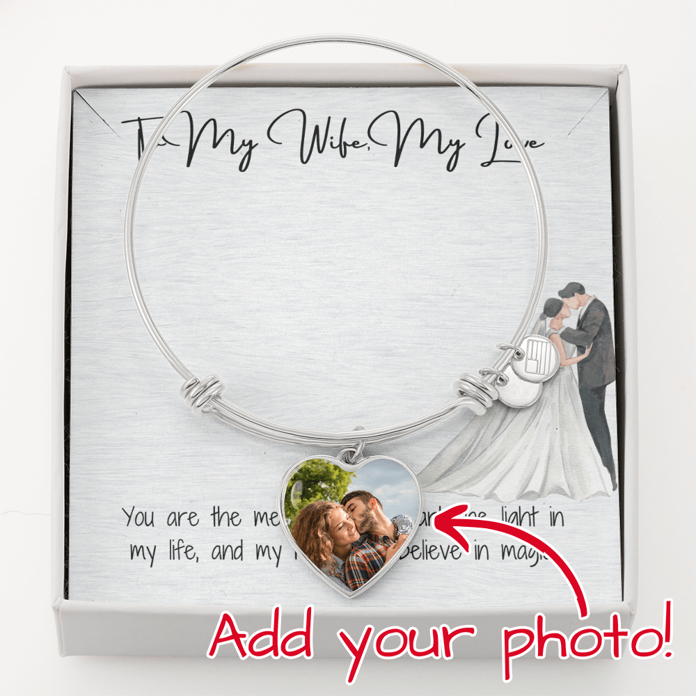 My Love Wife Heart Bangle