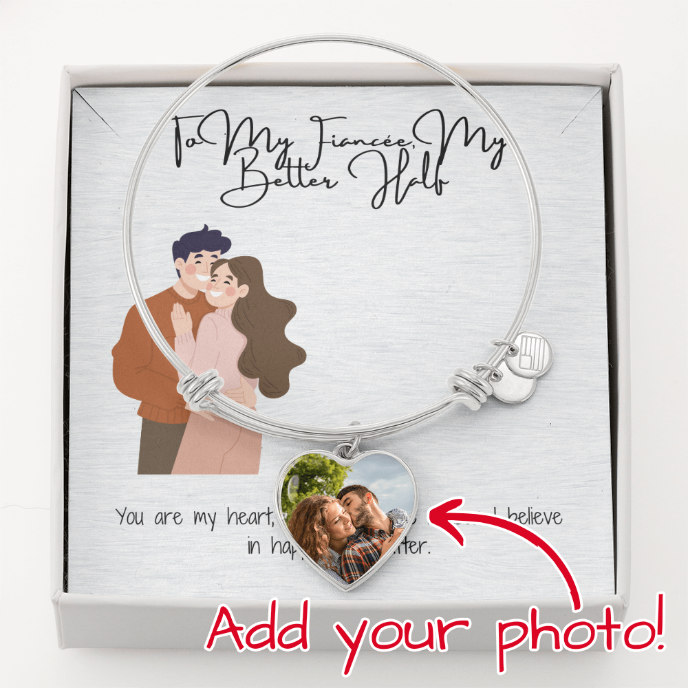 Better Half Fiancée  Heart Bangle