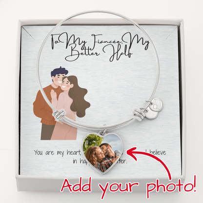Better Half Fiancée  Heart Bangle