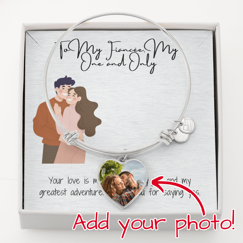 One and Only Fiancée  Heart Bangle