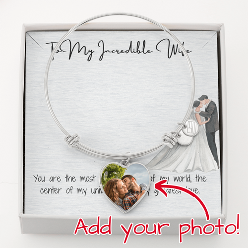 Incredilble Wife Heart Bangle