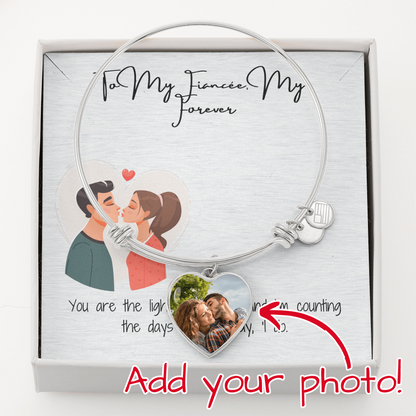 My Forever Fiancée Luxury Heart Bangle