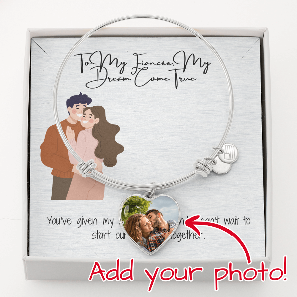 Dream Come True Fiancée  Heart Bangle