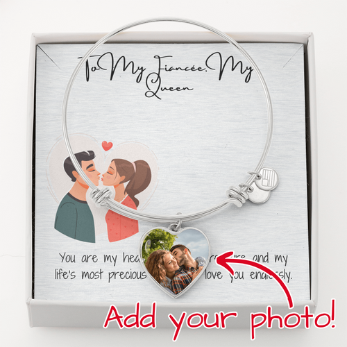 My Queen Fiancée Luxury Heart Bangle