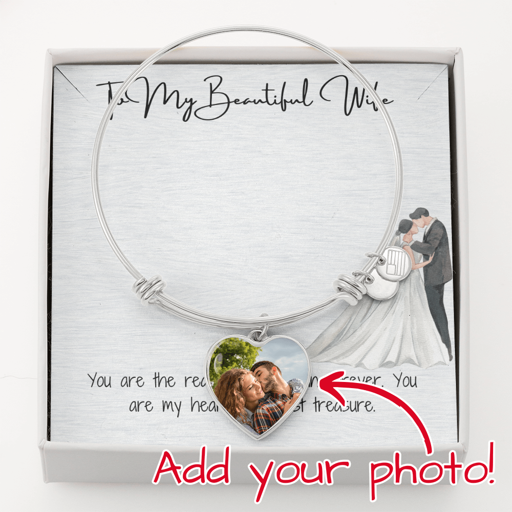 Beautiful Wife Heart Bangle