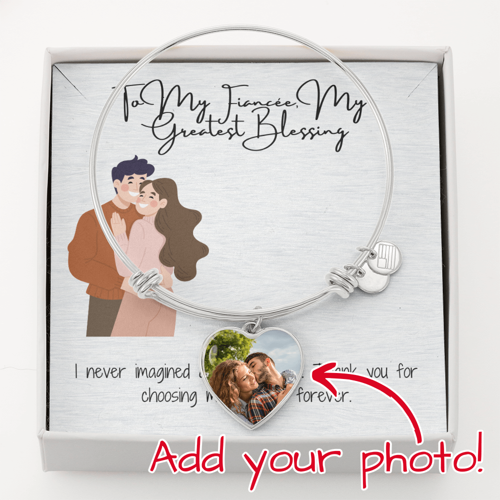 Greatest Blessing Fiancée  Heart Bangle