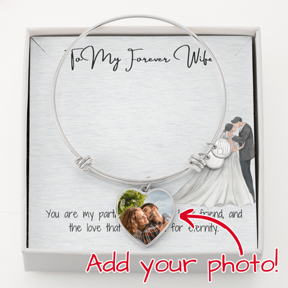 Forever Wife Heart Bangle