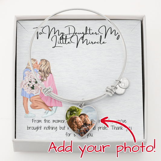 A Personalized Treasure  Custom Luxury Heart Bangle