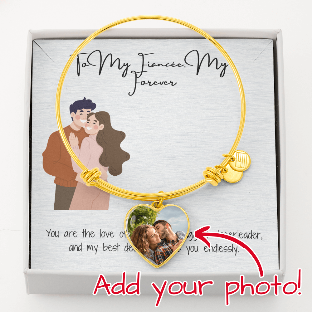 My Forever Fiancée  Heart Bangle