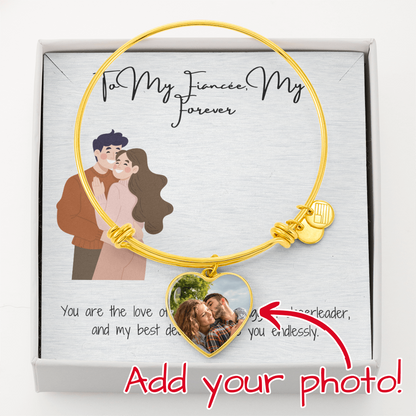 My Forever Fiancée  Heart Bangle