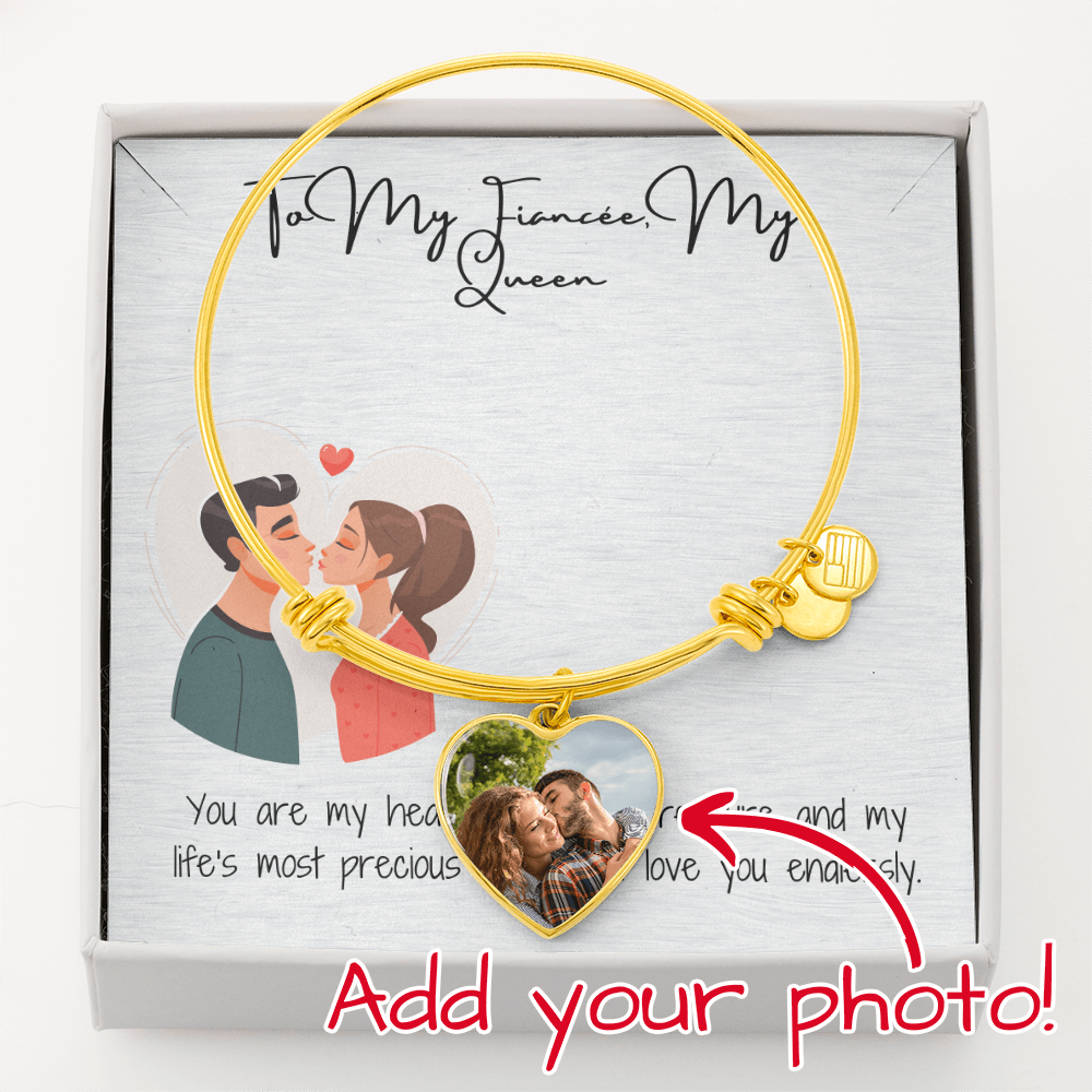 My Queen Fiancée Luxury Heart Bangle