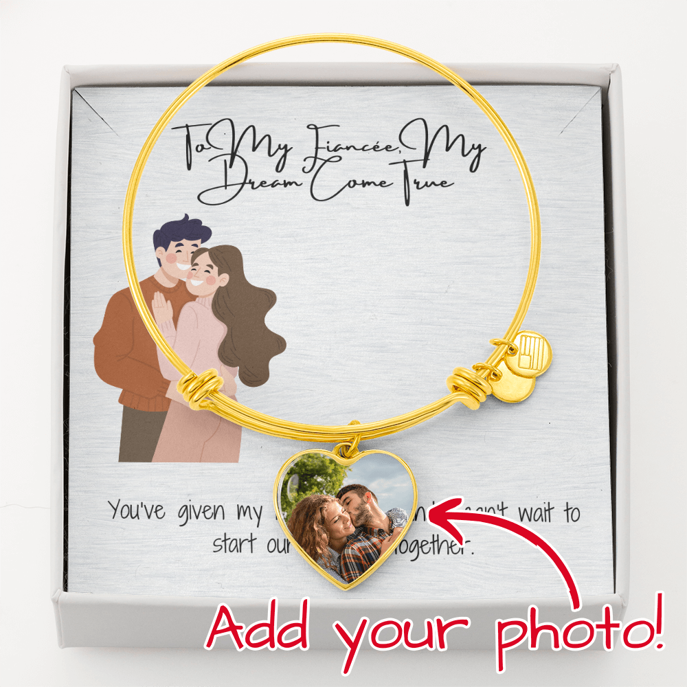 Dream Come True Fiancée  Heart Bangle