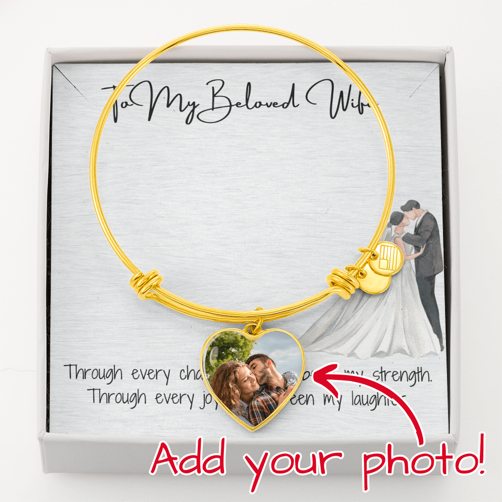 Beloved Wife Heart Bangle