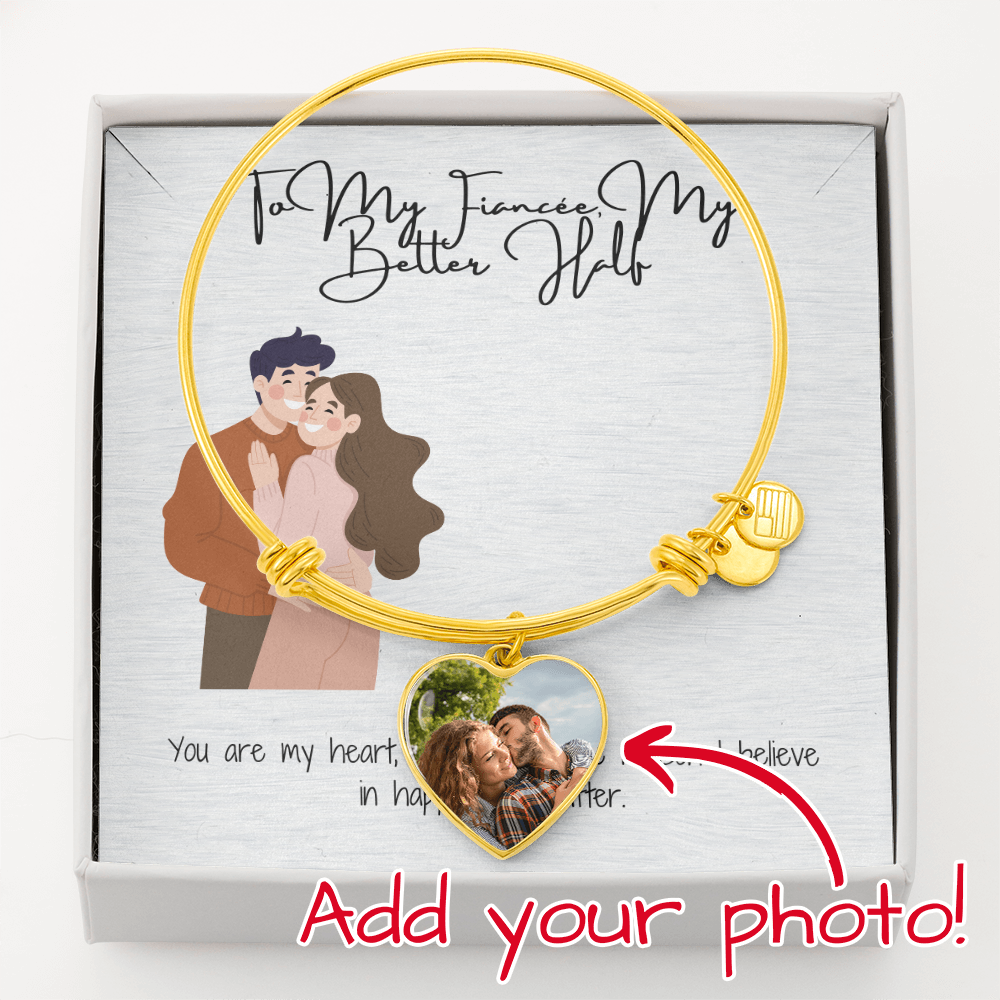 Better Half Fiancée  Heart Bangle