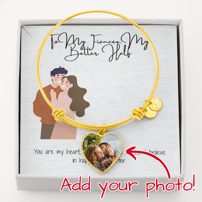 Better Half Fiancée  Heart Bangle