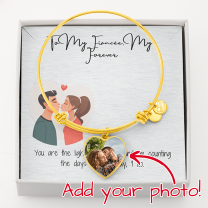 My Forever Fiancée Luxury Heart Bangle