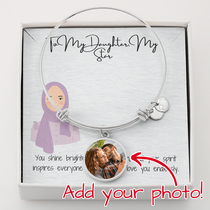 A Circle of Love & Faith  Luxury Circle Bangle for My Hijabi Daughter