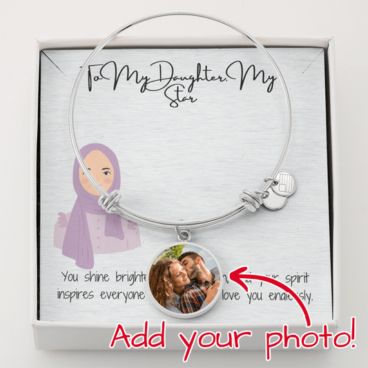 A Circle of Love & Faith  Luxury Circle Bangle for My Hijabi Daughter