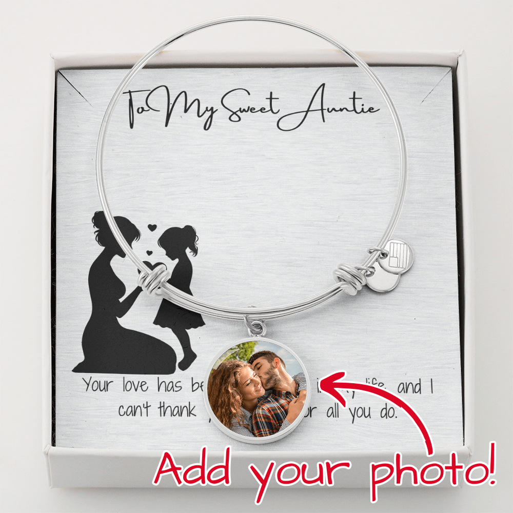 Sweet Auntie Pic Circle Bangle