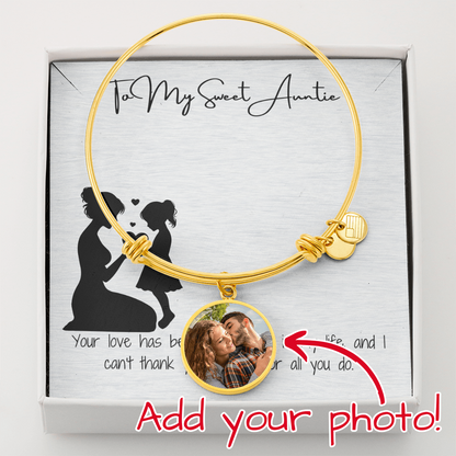 Sweet Auntie Pic Circle Bangle