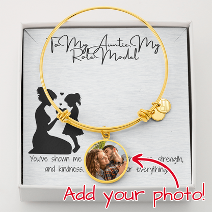 Role Model Auntie Pic Circle Bangle